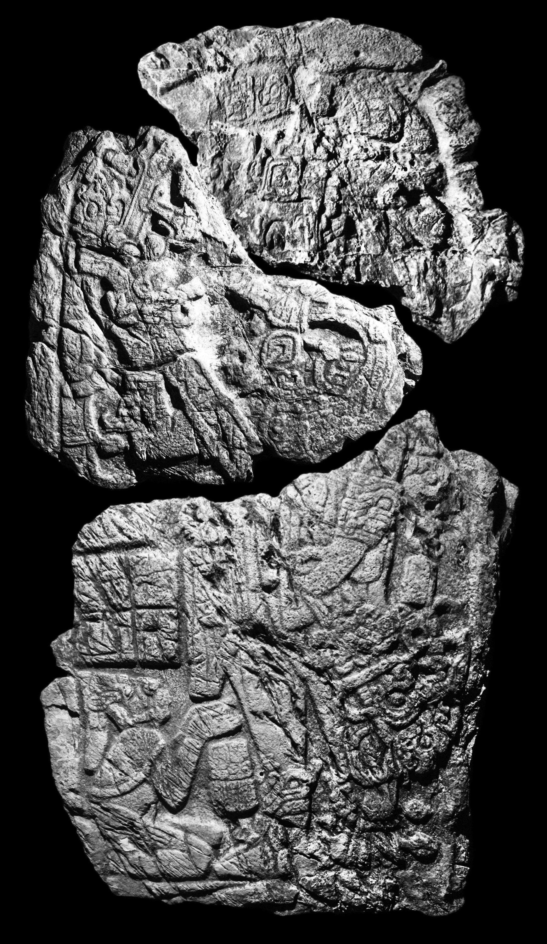 B&W photo of Stela 1